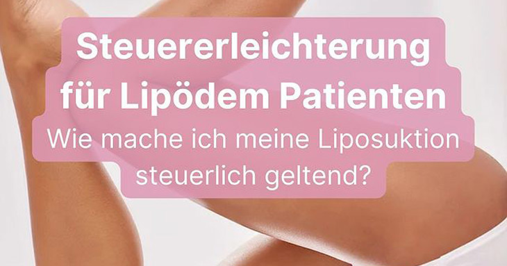 News - Steuervorteile für Lipödem-Patienten bei Liposuktion